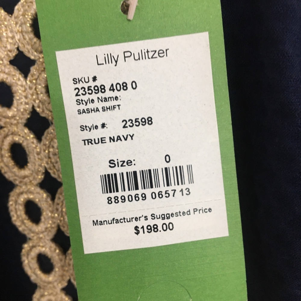 NWT Lilly Pulitzer women’s size 0 Sasha shift dress - Picture 3 of 4